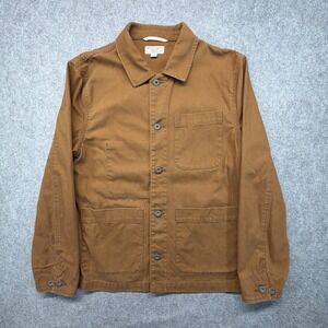 Wallace & Barnes Twill Chore Barn Coat Jacket Brown Mens Size Medium